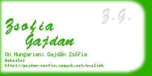 zsofia gajdan business card